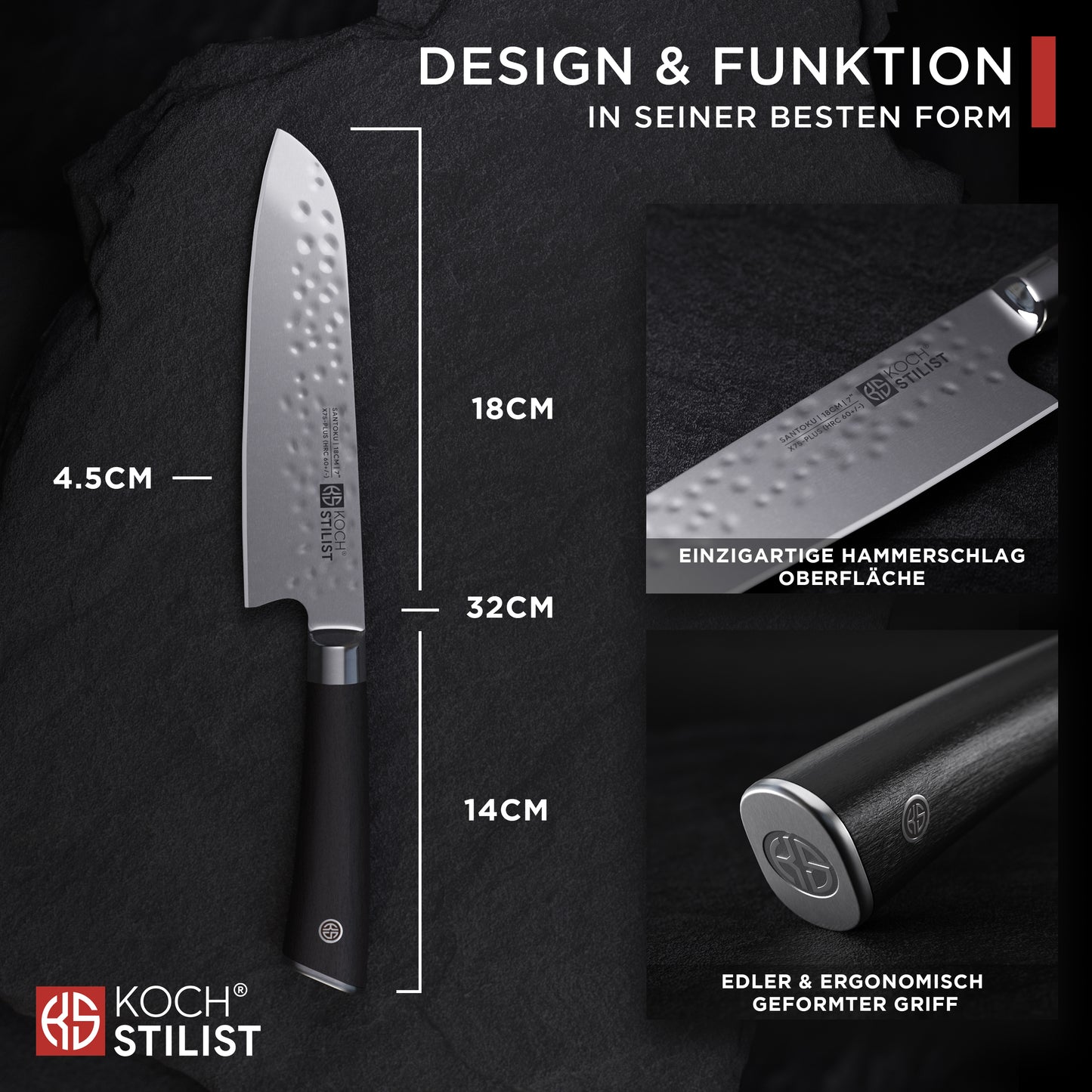 Santoku Messer 18 cm